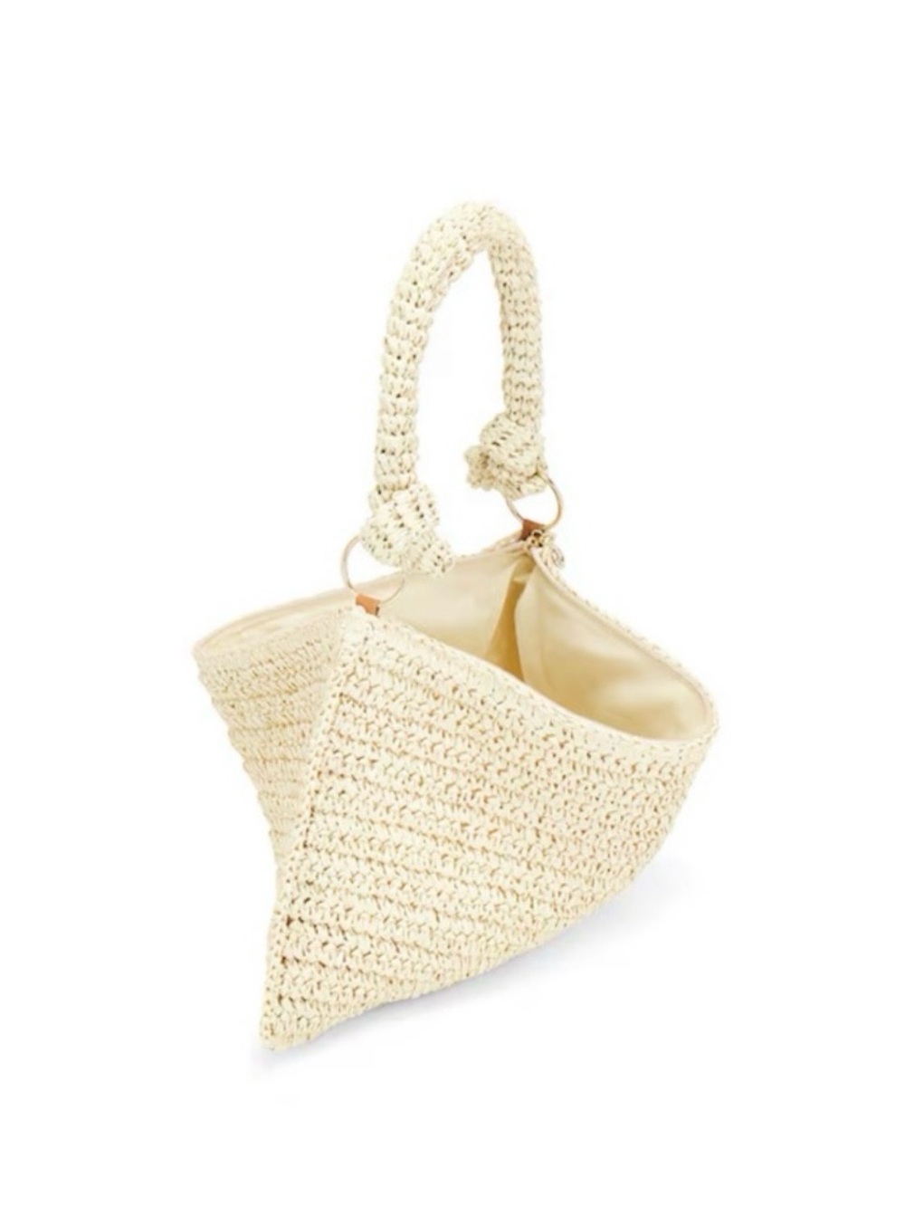 Revolve 8 Other Reasons Shelly Cream Crochet Shoulder Bag NWOT - Picture 4 of 4